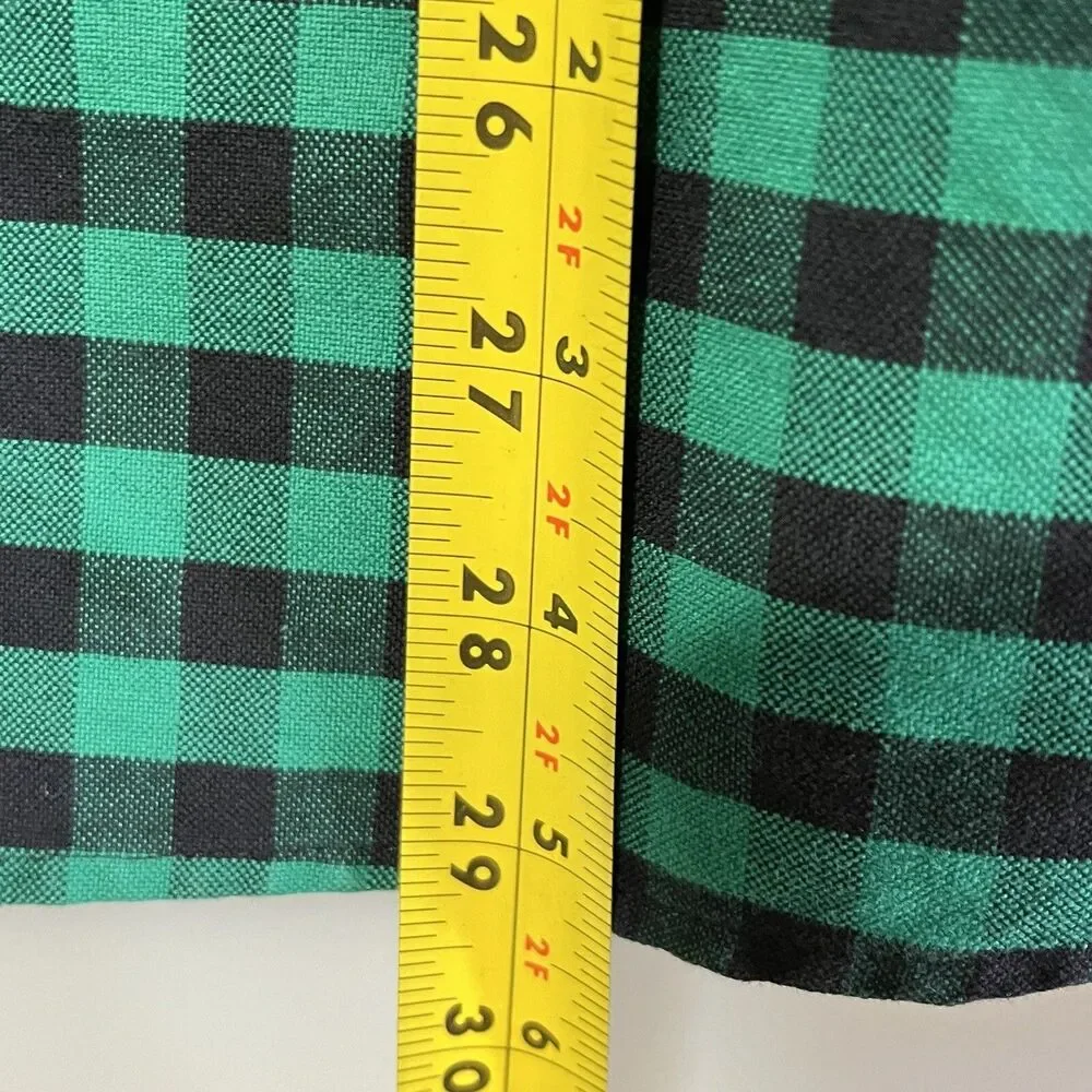 J.Crew Shirt Mens Green Plaid Button Down Slim Fit Oxford Collared Cotton L